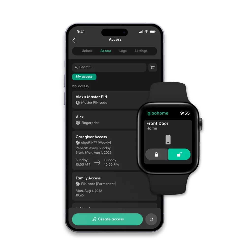 Smart Locks South Africa installed on a modern wooden door for keyless entry door lock access.